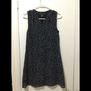 Navy dress with flowers
